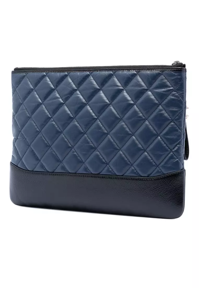 Pre-Loved Chanel Medium Aged Calfskin Gabrielle O Case Clutch