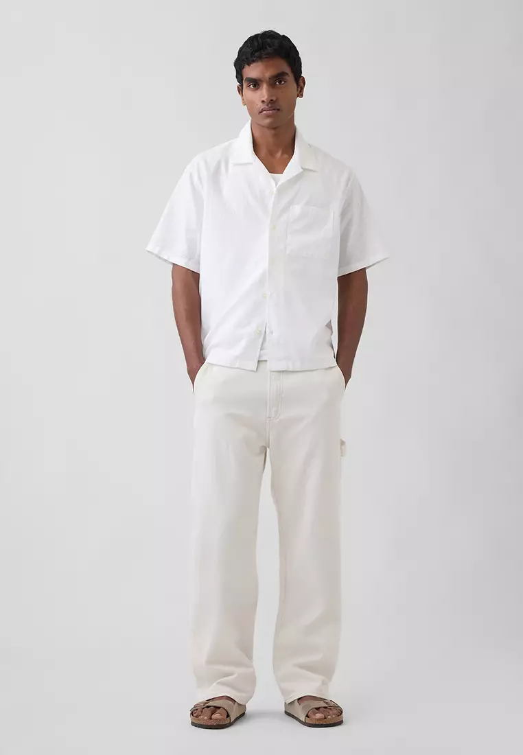 Short Sleeves Linen Shirt