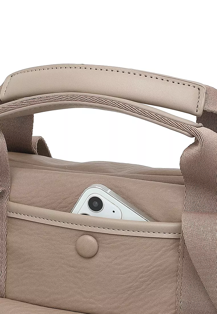 Women's Top Handle Bag / Sling Bag / Crossbody Bag (Tas Selempang / Tas Tangan) - Cokelat