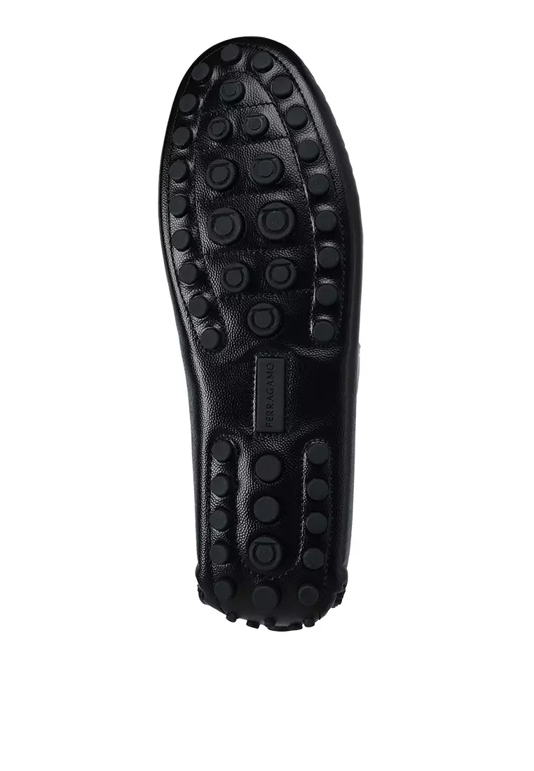 Gancini Ornament Driver Loafers (ik)