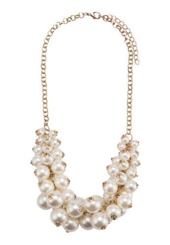 Bevesprit香港分店地址y Pearl with Engraved Flower Necklace, 飾品配件, 飾品配件