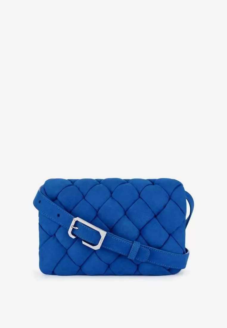 JW Pei Maze Faux Suede Bag Classic Blue