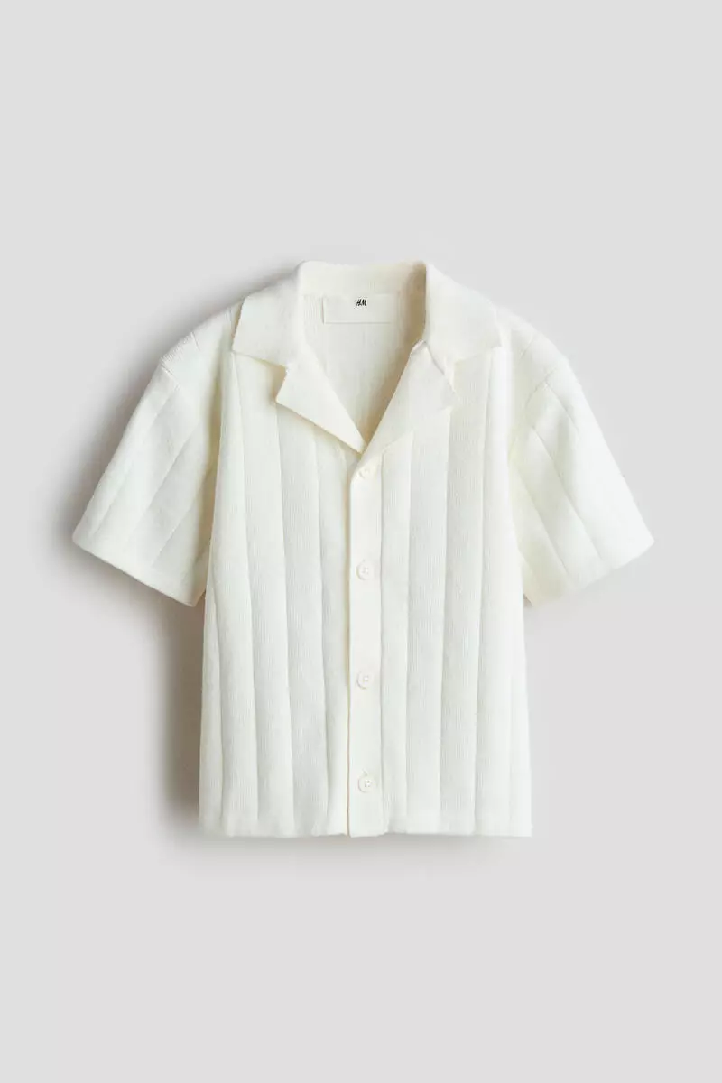 Fine-knit cotton resort shirt