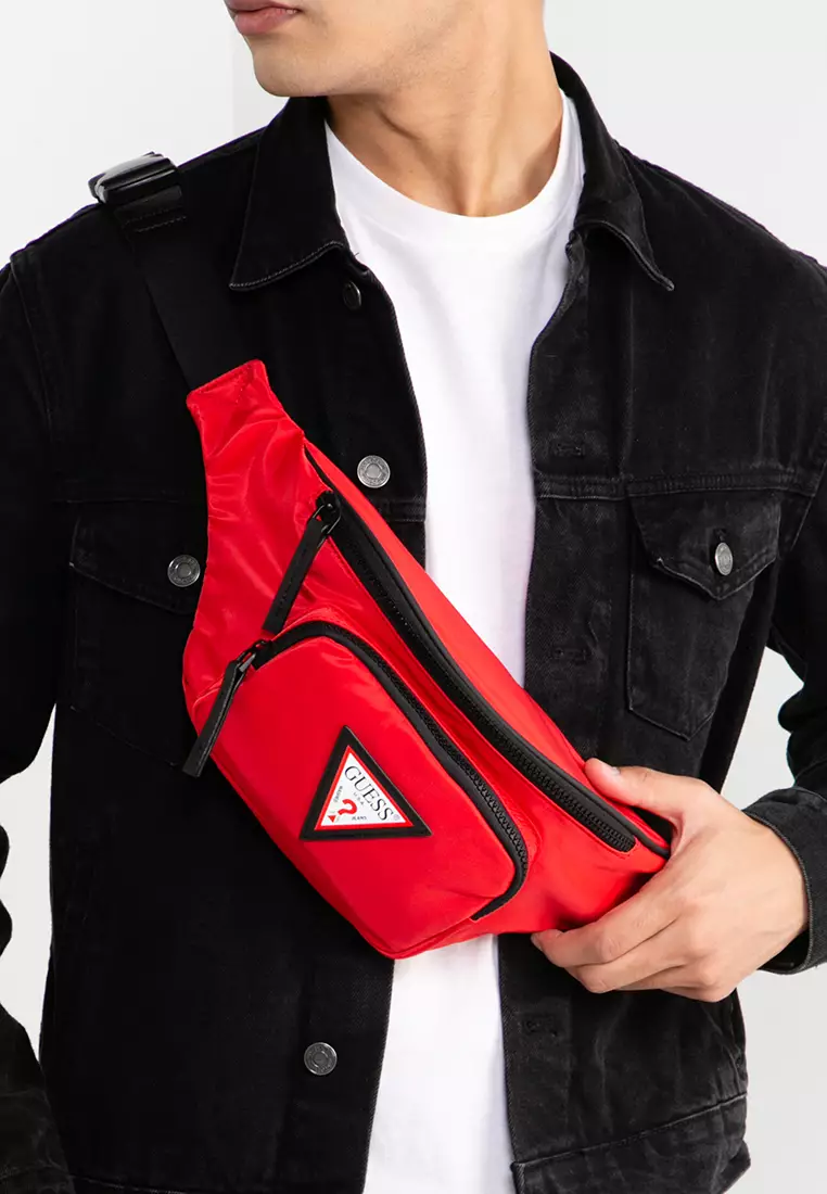 Guess waist bag online red