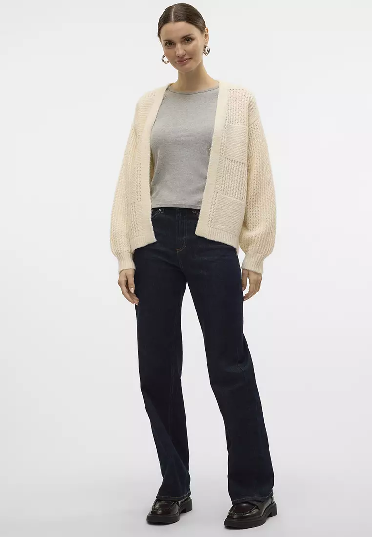 Moon Long Sleeves Open Cardigan