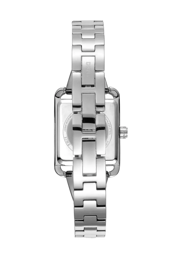 DKNY City Bangle Silver Stainless Steel Analog Quartz Watch For Women DK1L005M0015