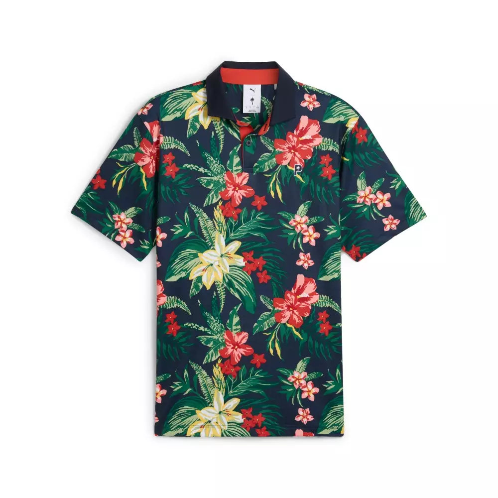 PUMA Men's PUMA x PALM TREE CREW Floral Polo Shirt