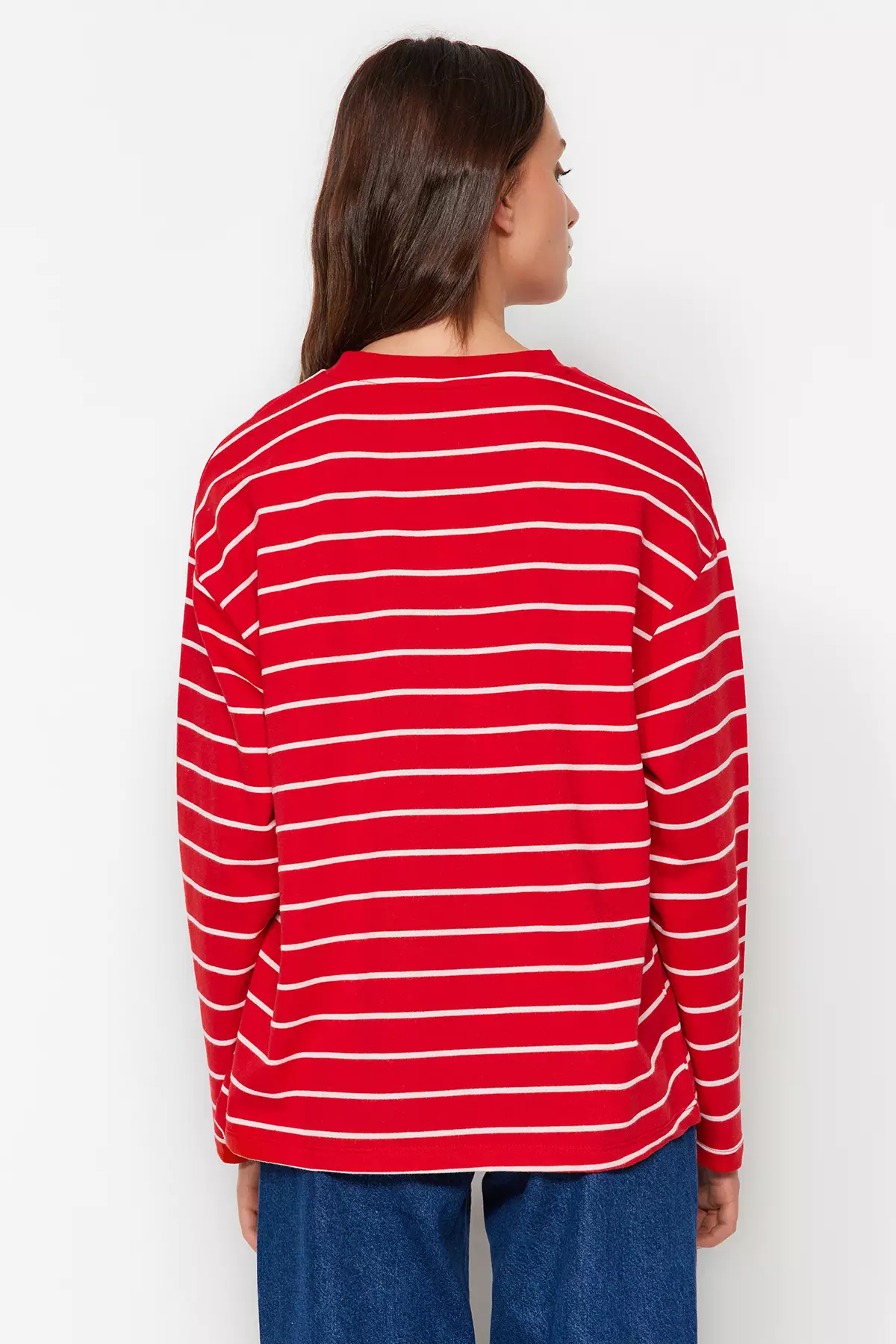 Striped Oversized Sweatshirt