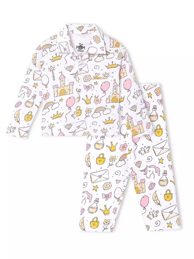 Baby and Kids Pajama Nightsuit Set- Fairy Princess