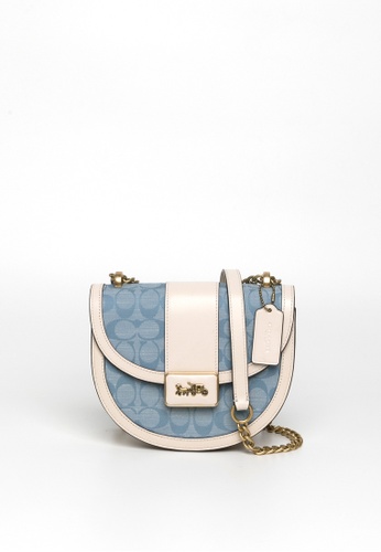 blue coach crossbody bag