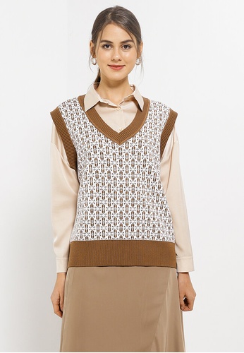 Buy Lubna Knitted Sweater Vest 2023 Online | ZALORA Singapore