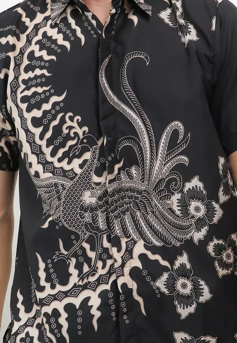 Jaladra Kemeja Batik Exclusive Premium Pria Casual Modern Lengan Pendek