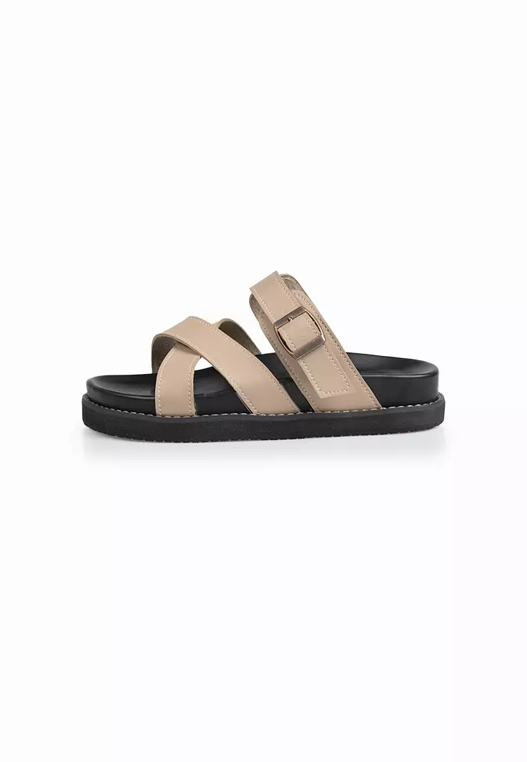 SEIS Jane Sandal Wanita Platform Series - BEIGE