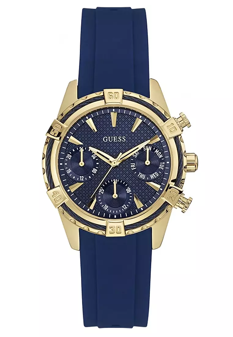 Jual GUESS Guess W0562L2 Jam Tangan Chronograph Wanita Gold Blue