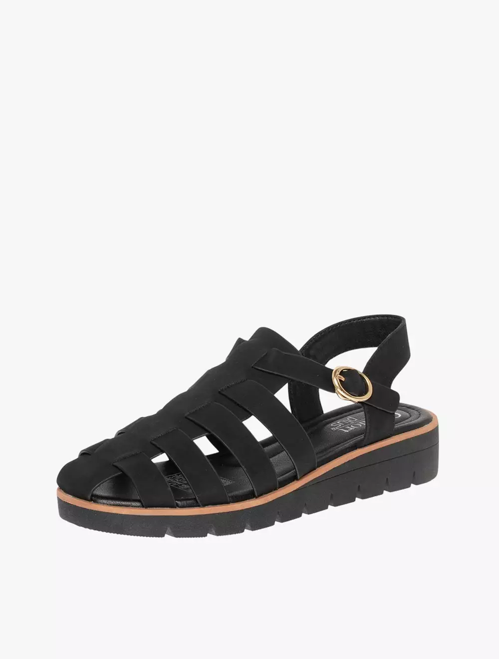 Payless Comfort Plus by Predictions Womens Maybel Fisherman Wedges - Black_05