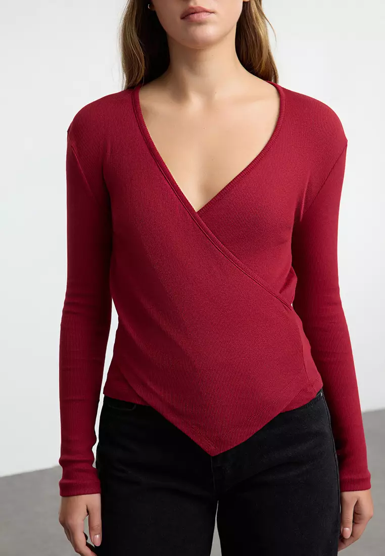 Double Breasted Knitted Top