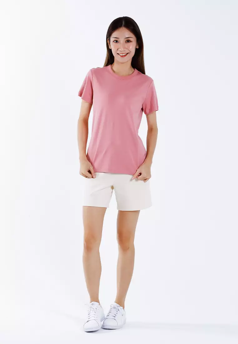 Forest Ladies Premium Cotton Round Neck Tee | Baju T Shirt Perempuan - 822435-53Dkpink