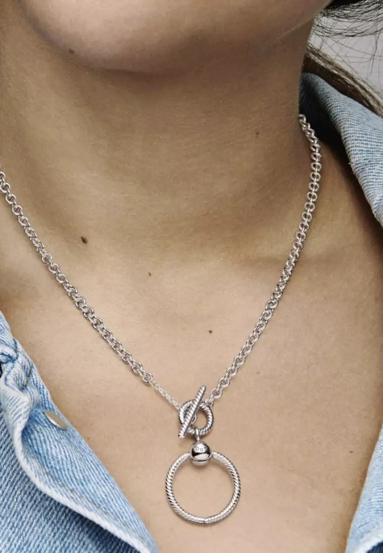 Pandora knotted store heart pendant necklace