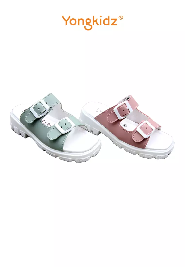 [ ORIGINAL ] YONGKIDZ FLAT SANDAL TK14302OG-22 PUTIH