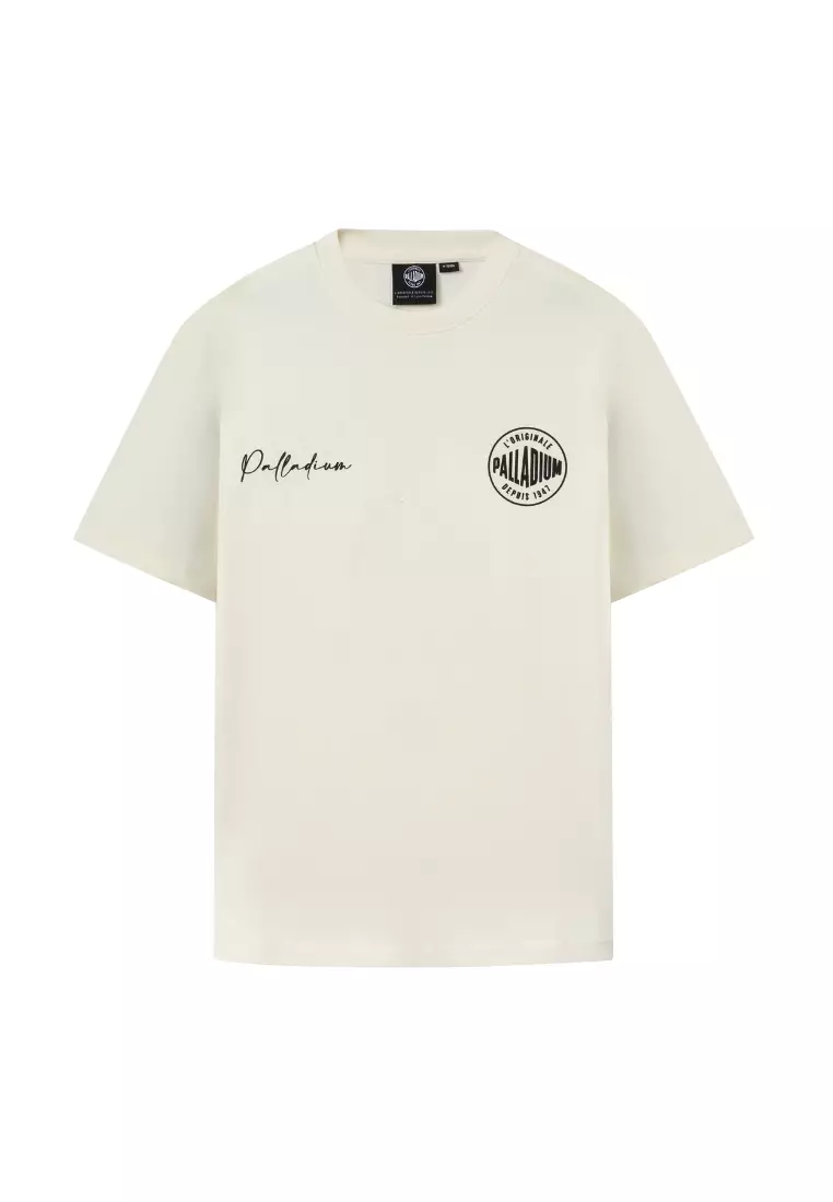 MEN'S VINTAGE PALLADIUM LOGO LOOSE FIT COTTON T-SHIRT