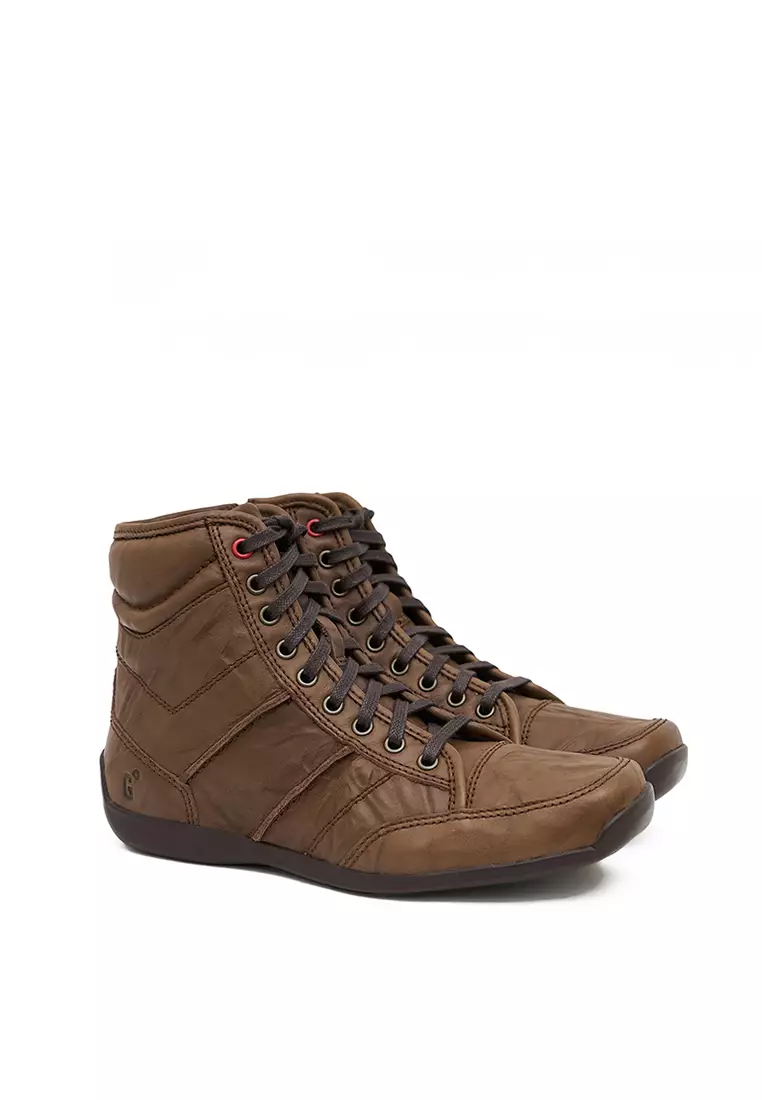 Sepatu Wanita Boots Casual Gino Mariani Elario 16 Coklat Tua