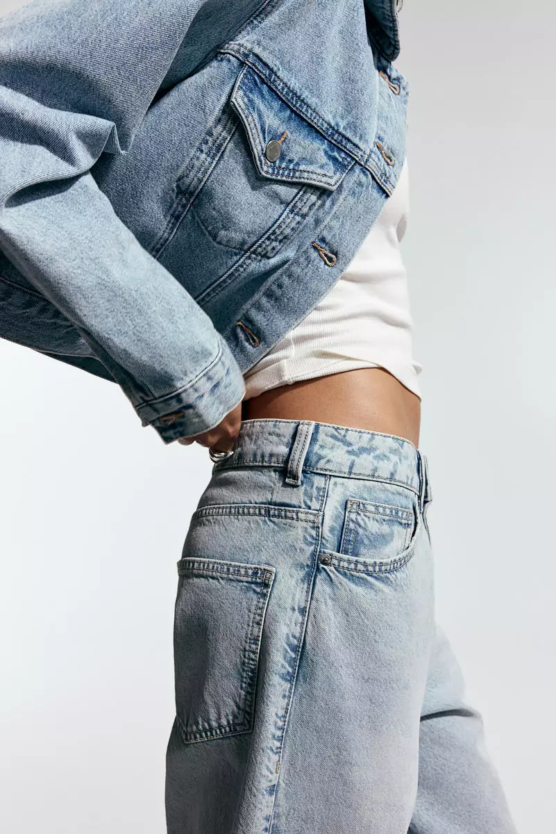 Buy H&M Baggy Regular Jeans 2025 Online ZALORA