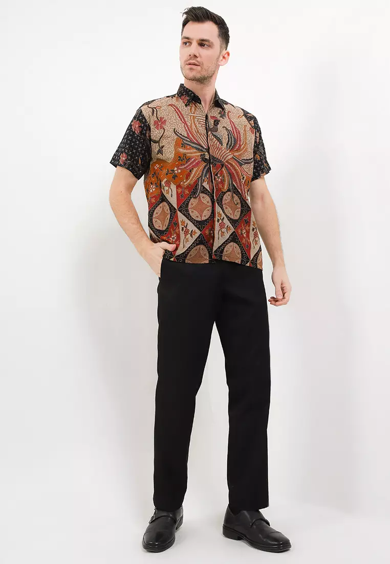 Phineas Kemeja Batik Premium Pria Casual Modern Lengan Pendek