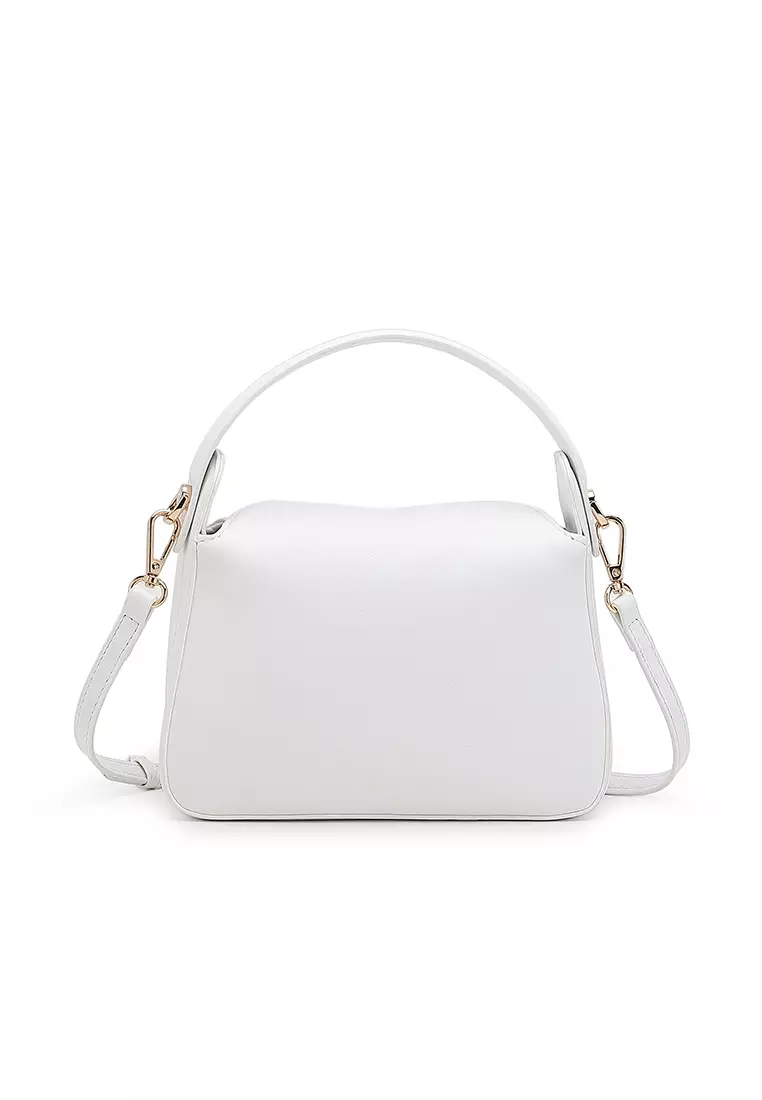 Women's Top Handle Bag / Sling Bag / Crossbody Bag - White