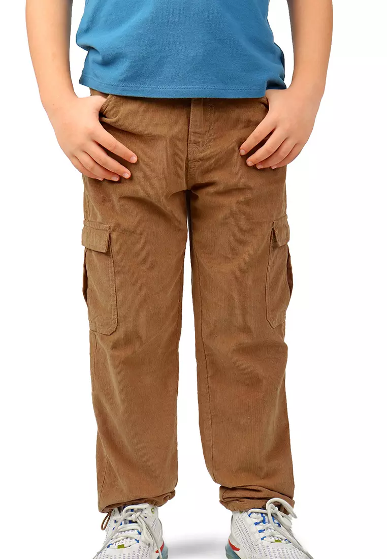 Boys Corduroy Cargo Pants