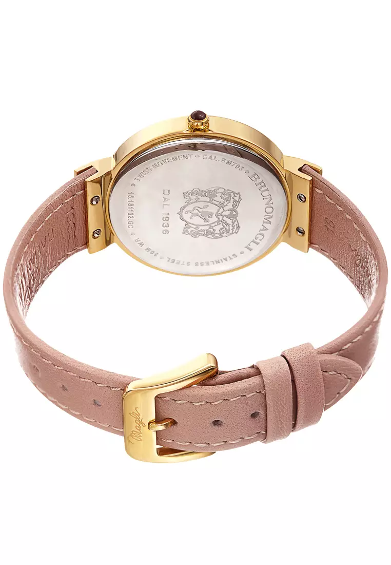 Bruno Magli Isabella 15.181102.GC Jam Tangan Wanita Gold Pale Pink