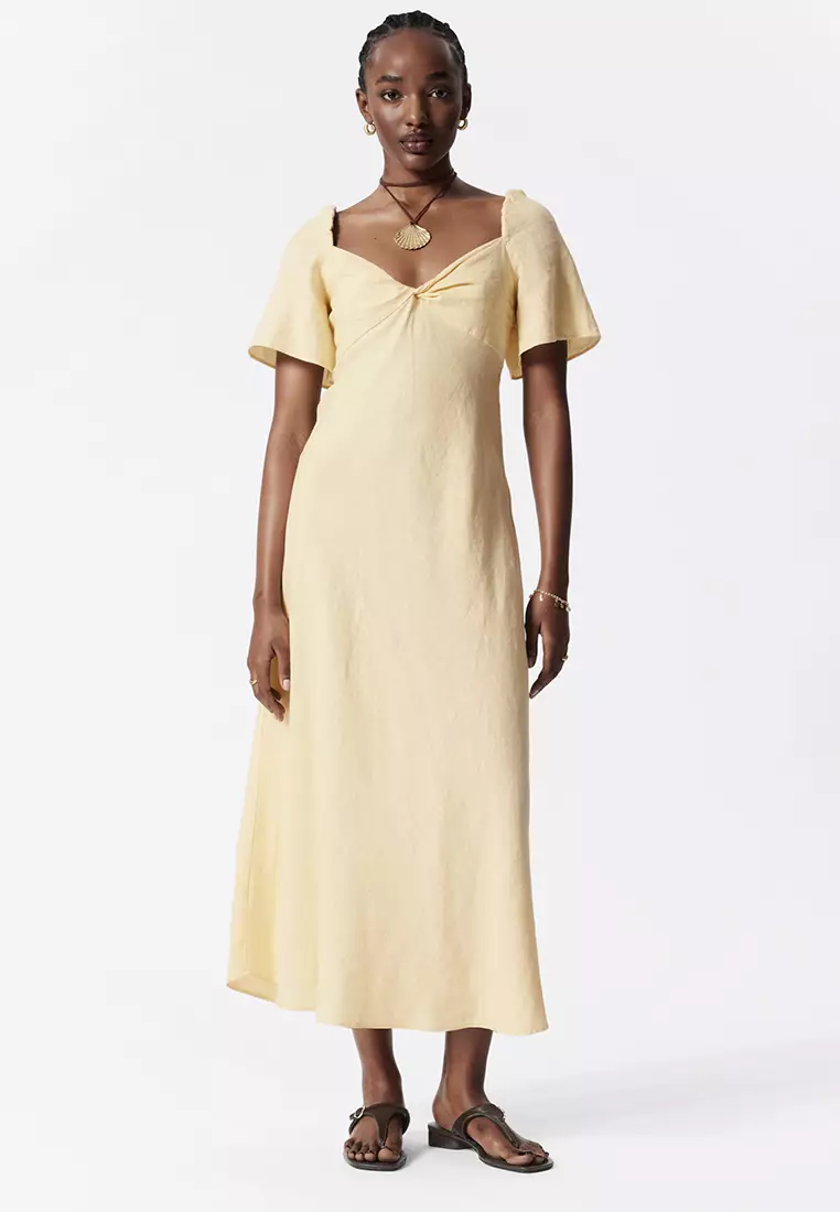 Buy Other Stories Linen Midi Dress 2025 Online ZALORA