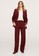 Mango red Wool Straight-Fit Trousers 2BC9AAADB24FCCGS_4