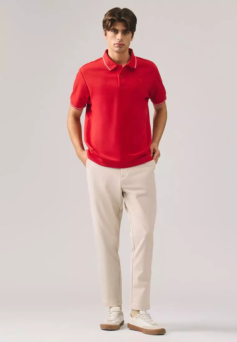 Premium Regular Fit Polo Shirt With Contrast Tipping