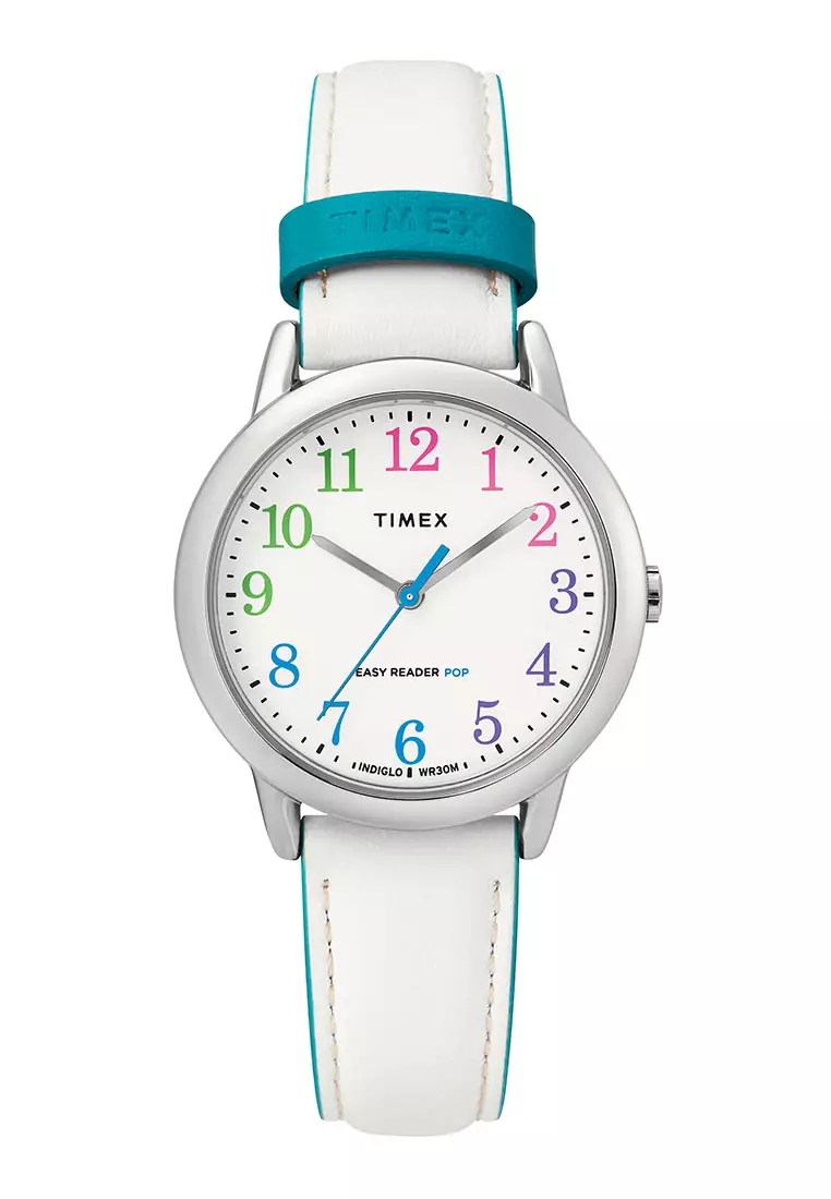 Easy reader color pop shop 38mm leather strap watch