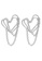Sunnydaysweety white Heart-Shaped Chain Earrings A21032414W B1253ACBA71A83GS_1