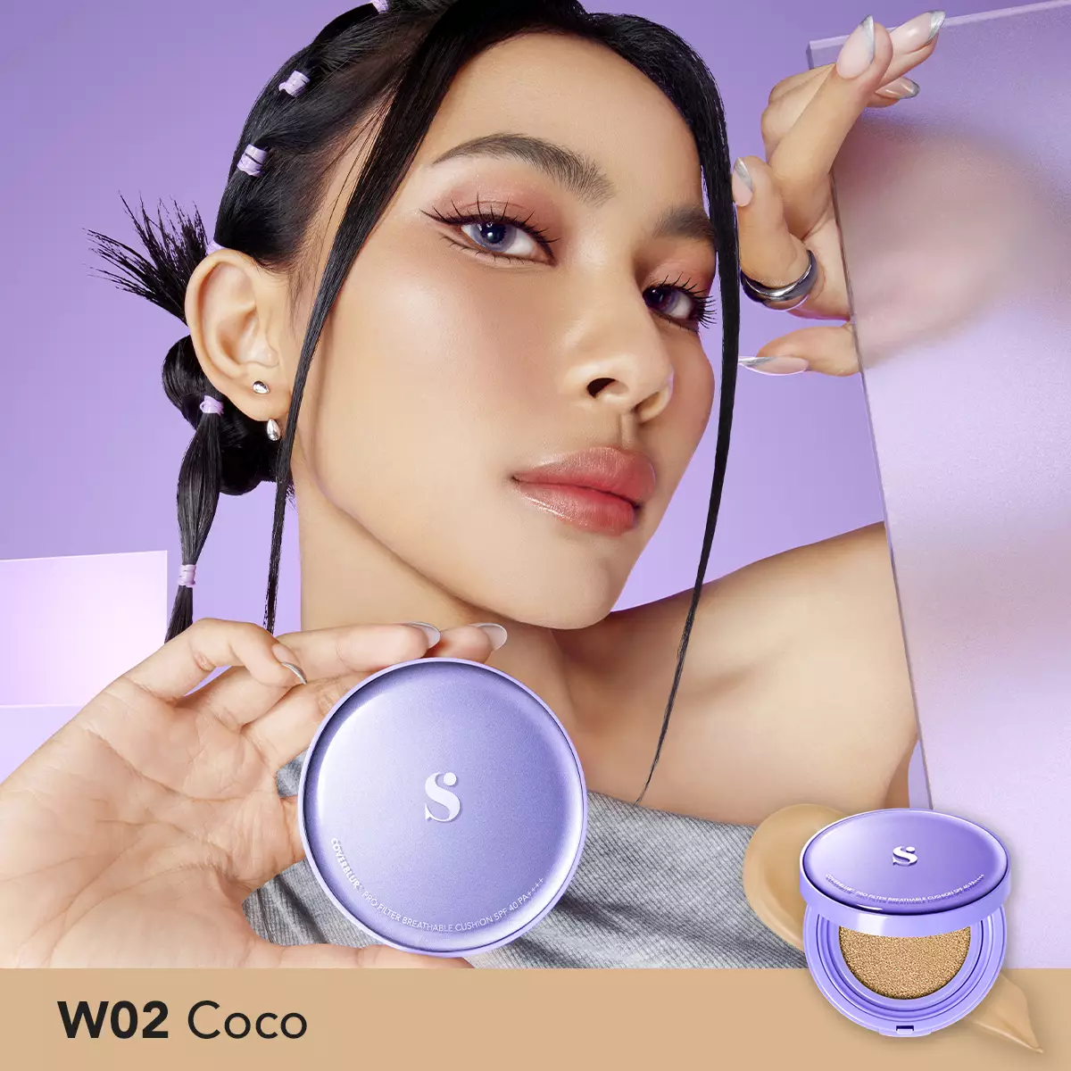 SOMETHINC Copy Paste COVERBLUR Powder Foundation -  WO2 Coco