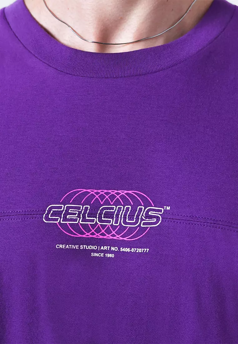 CELCIUS Squid Game Kaos Lengan Pendek Oversize LIN001326C Purple