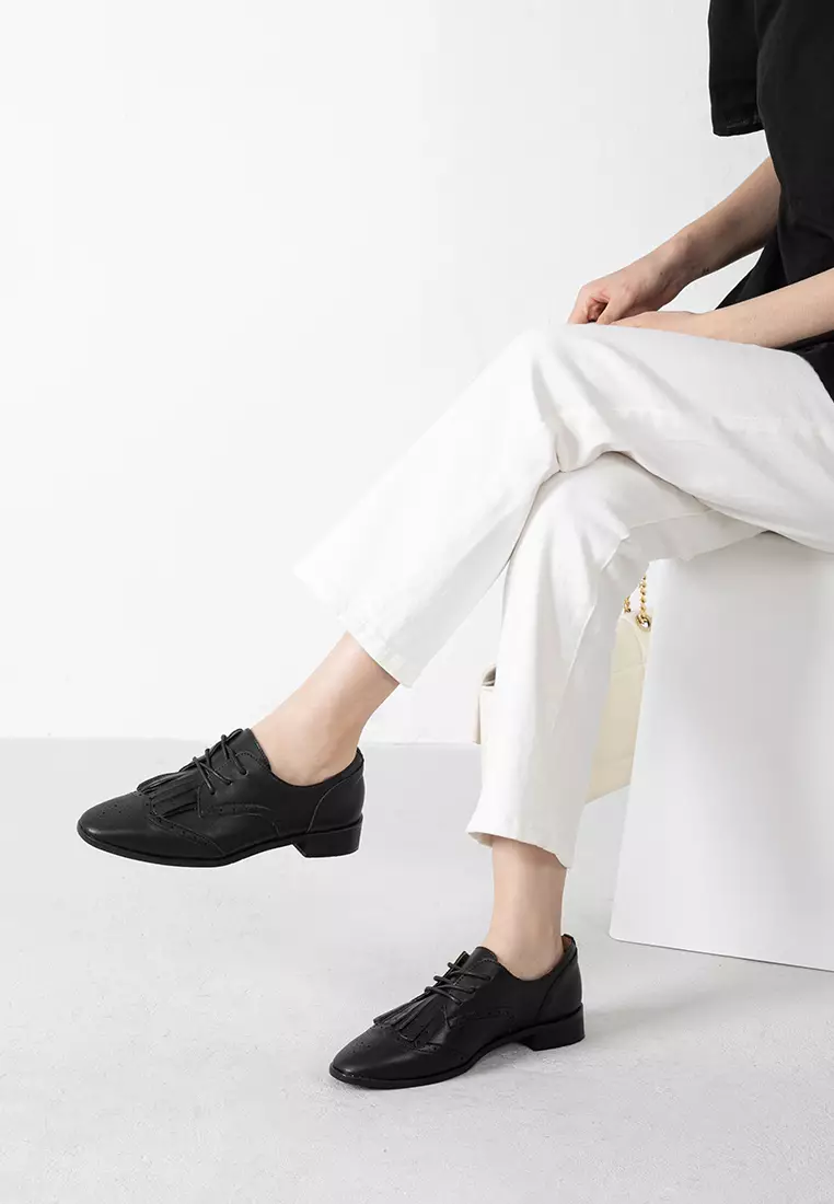 Brogue Leather Tassel Derbys TH926-3