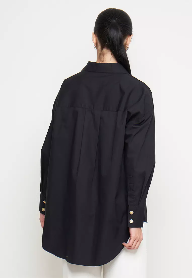 Kamilaa by Itang Yunasz Kemeja Victoria Black