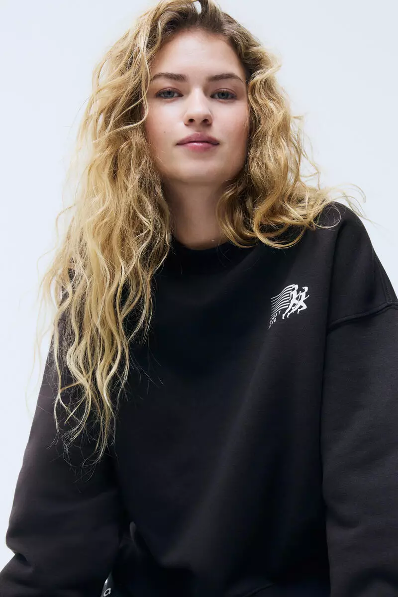 Print-motif sweatshirt