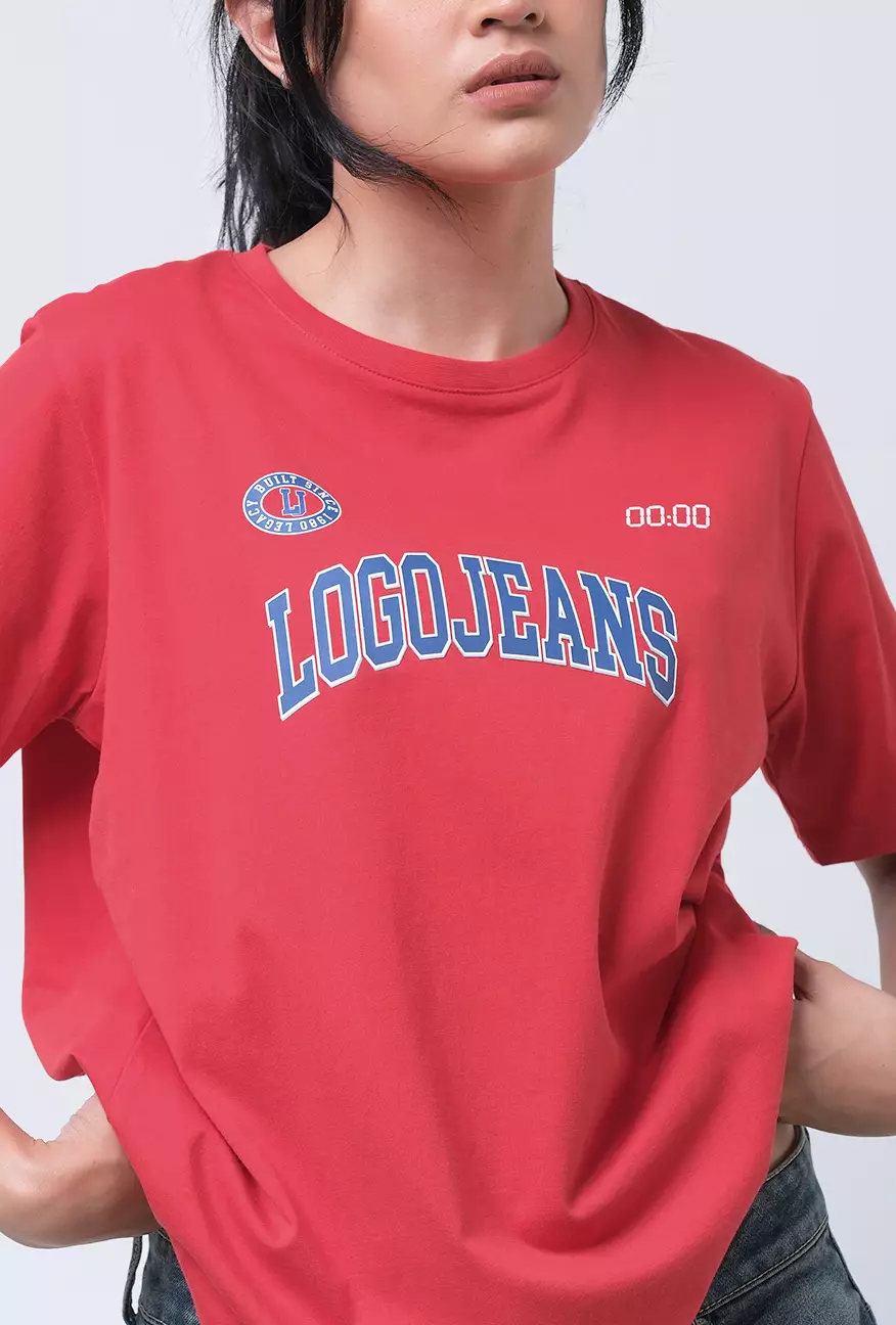 Kaos Wanita Aletta Red