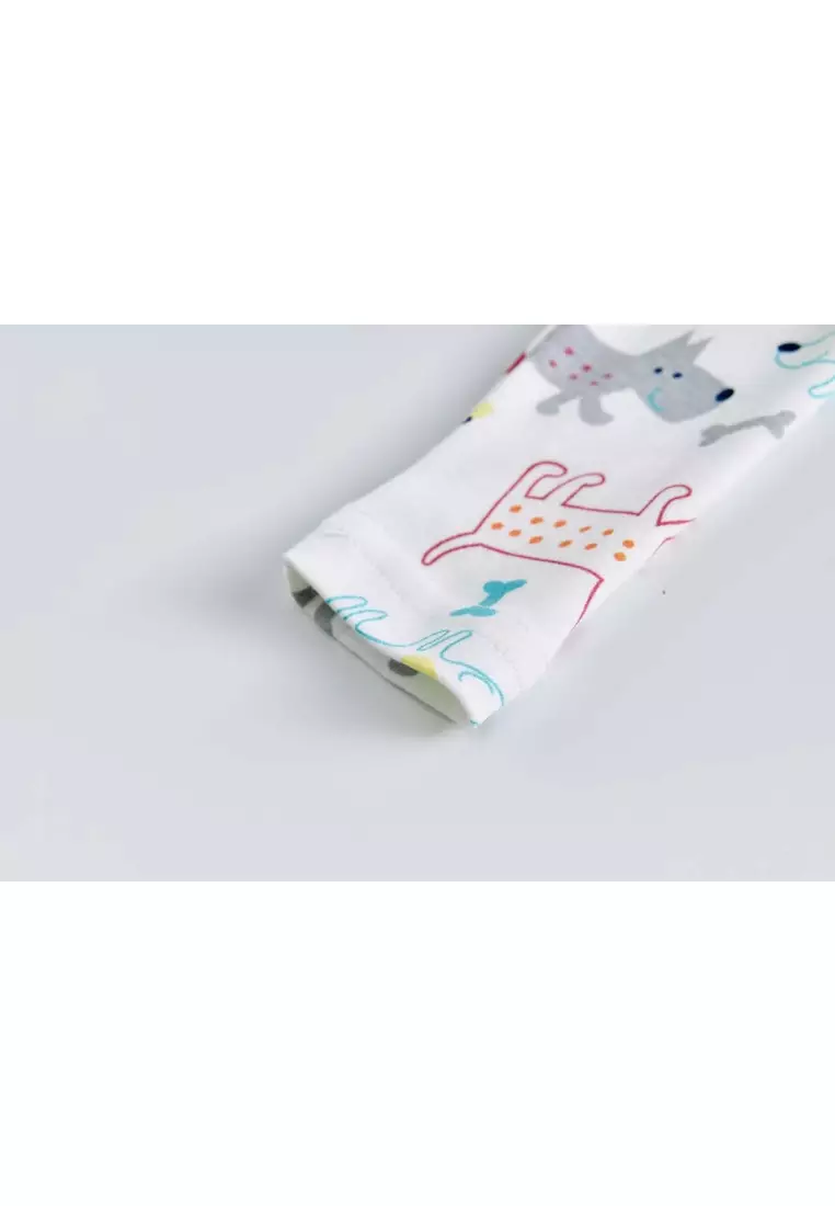 嬰兒男孩棉花連體睡衣 小狗造型連體衣