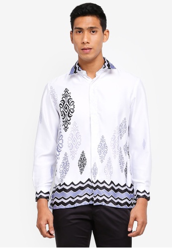 10+ Ide Batik Shirt White
