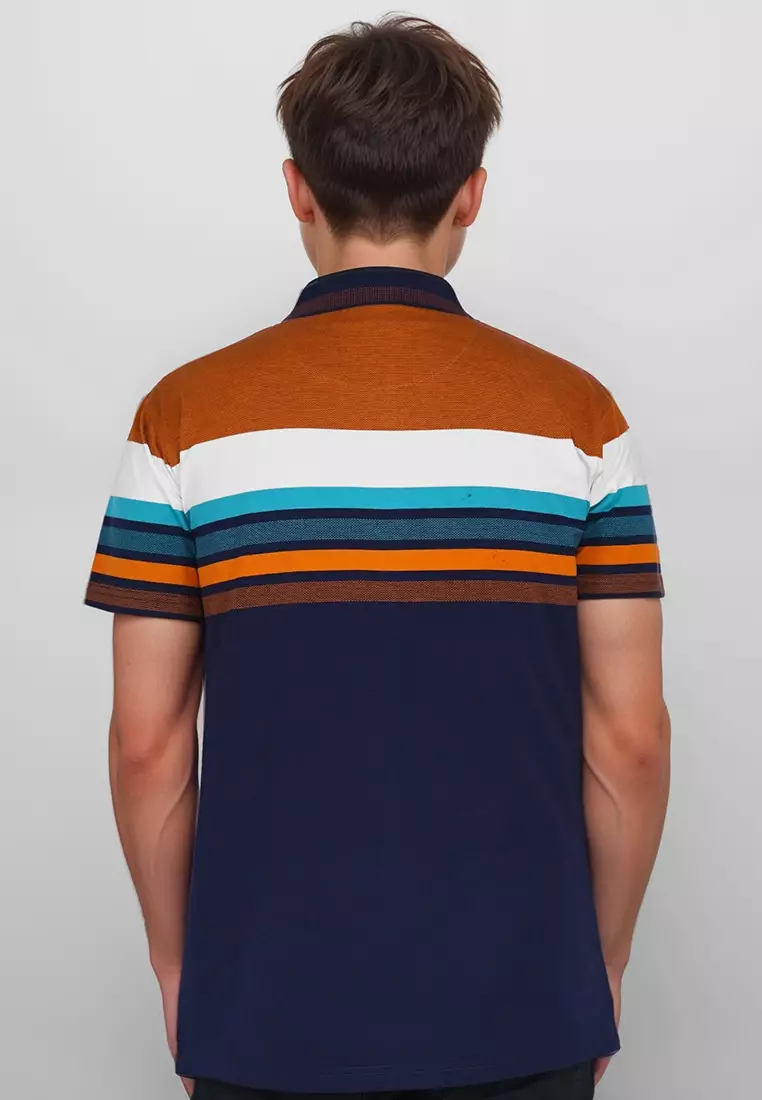 Crocodile DIAMOND 0006 Navy - Kaos Premium Pria Men Polo Shirt - Relax Fit