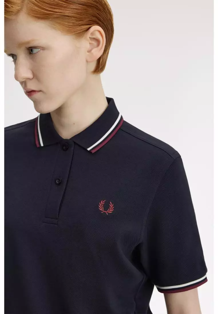 Buy Fred Perry Fred Perry G3600 Twin Tipped Fred Perry Shirt (Navy