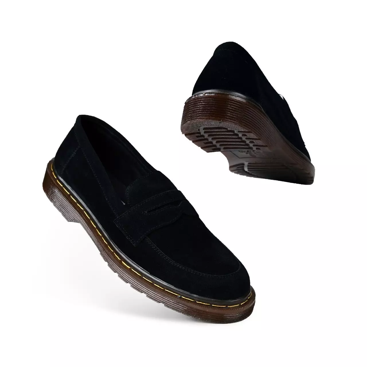 Country Boots Xavi - Sepatu Slip On Suede Formal Hitam