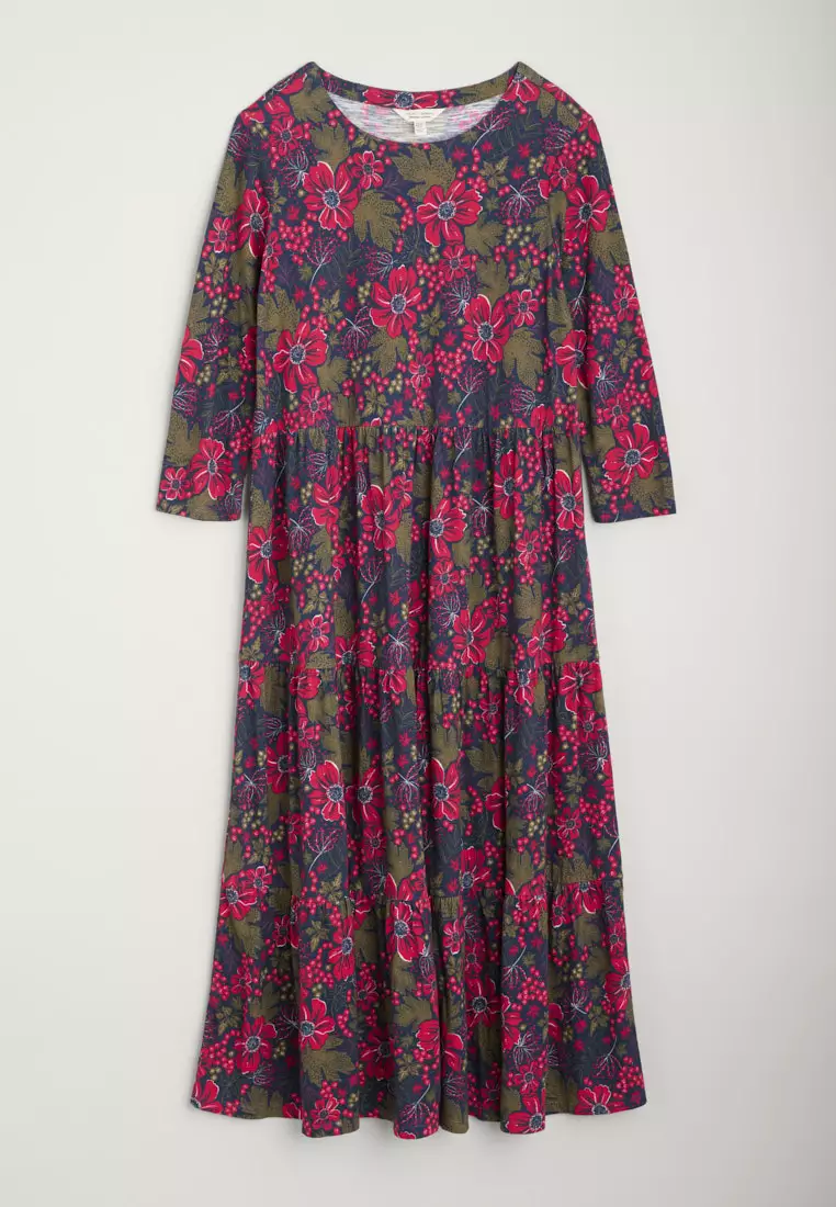 Seasalt Cornwall Petite Red Line Strokes Dress