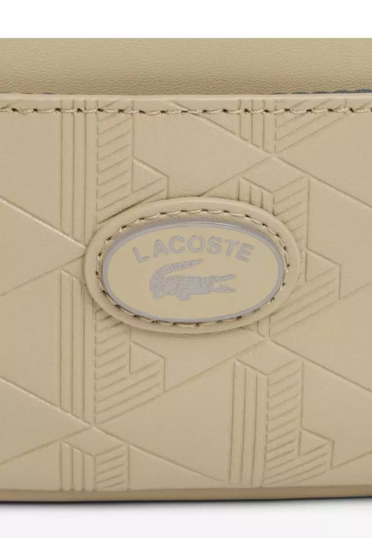 Vertical Leather Monogram Satchel