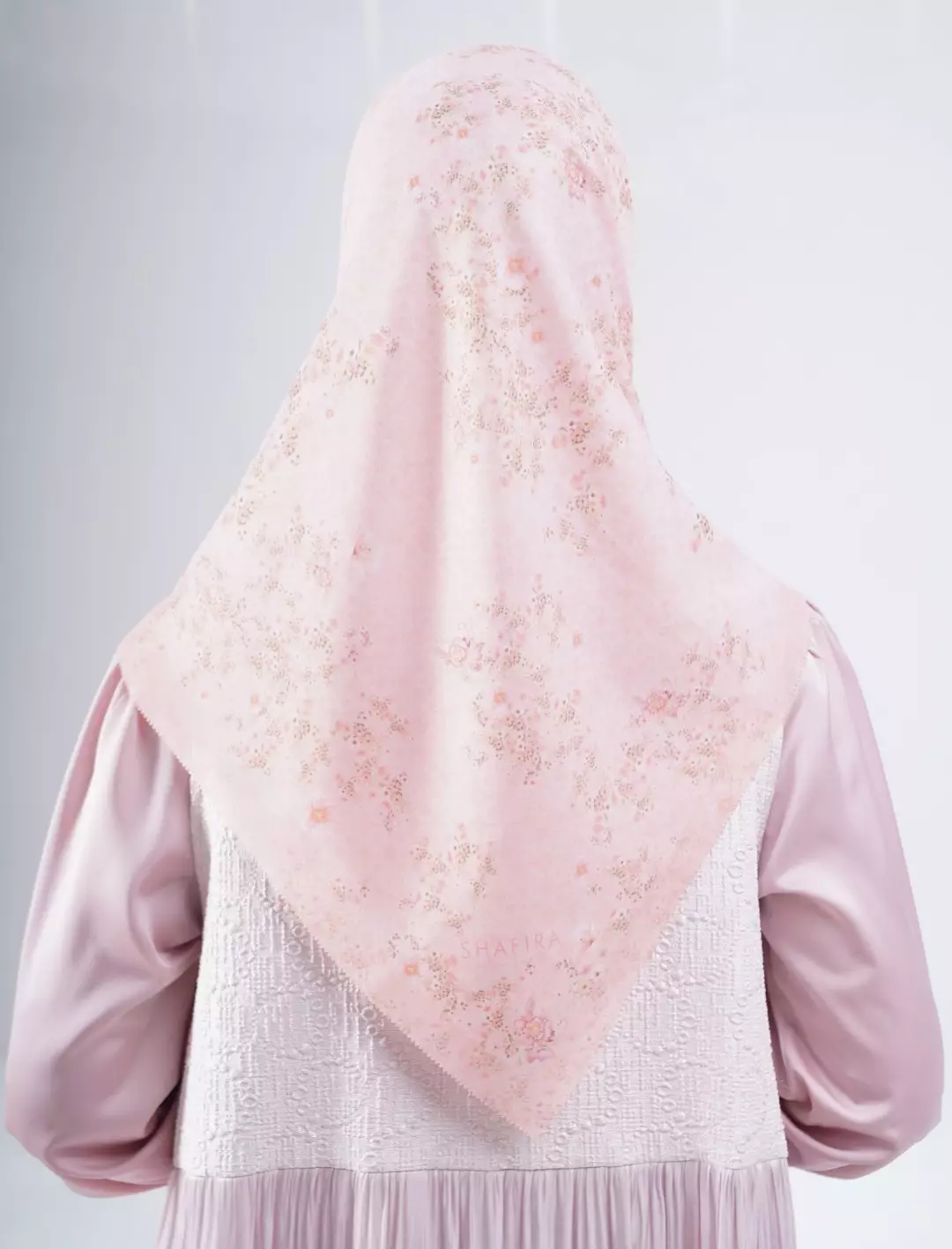 Cassya Printed Scarf Rose | Hijab Kerudung Segi Empat Motif