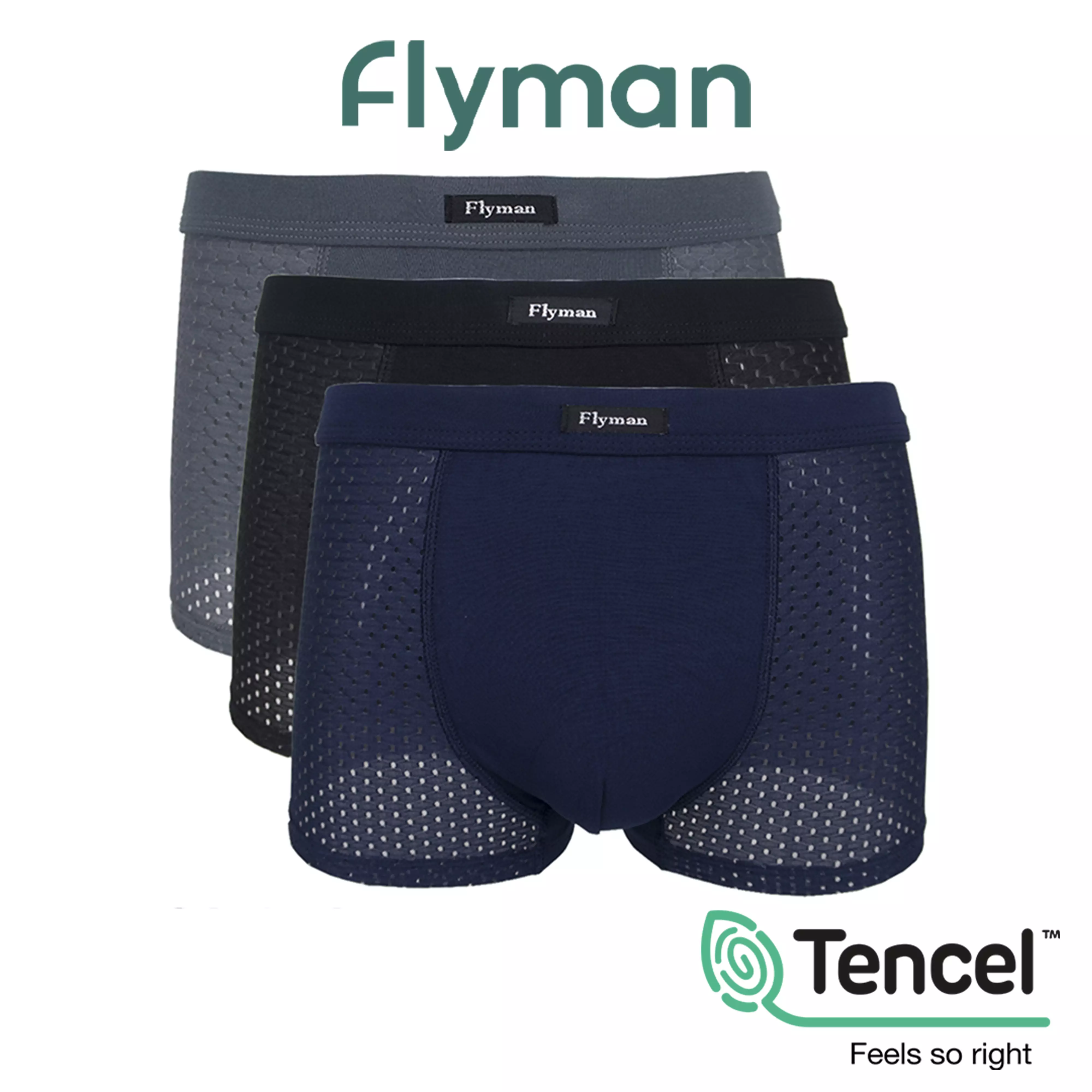 Jual FLYMAN Flyman Fussion Boxer 3 pcs FM 3244 Original 2026 | ZALORA ...